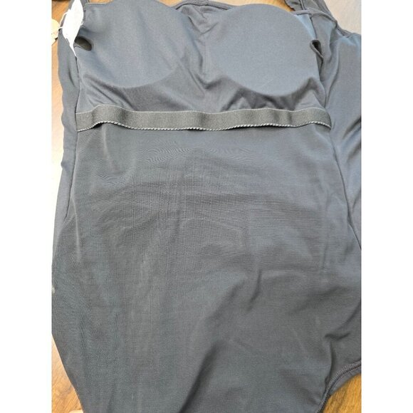 Smismivo Womans Black Medium Tummy Control Halter One Piece Slimming Swimsuit - Picture 15 of 16